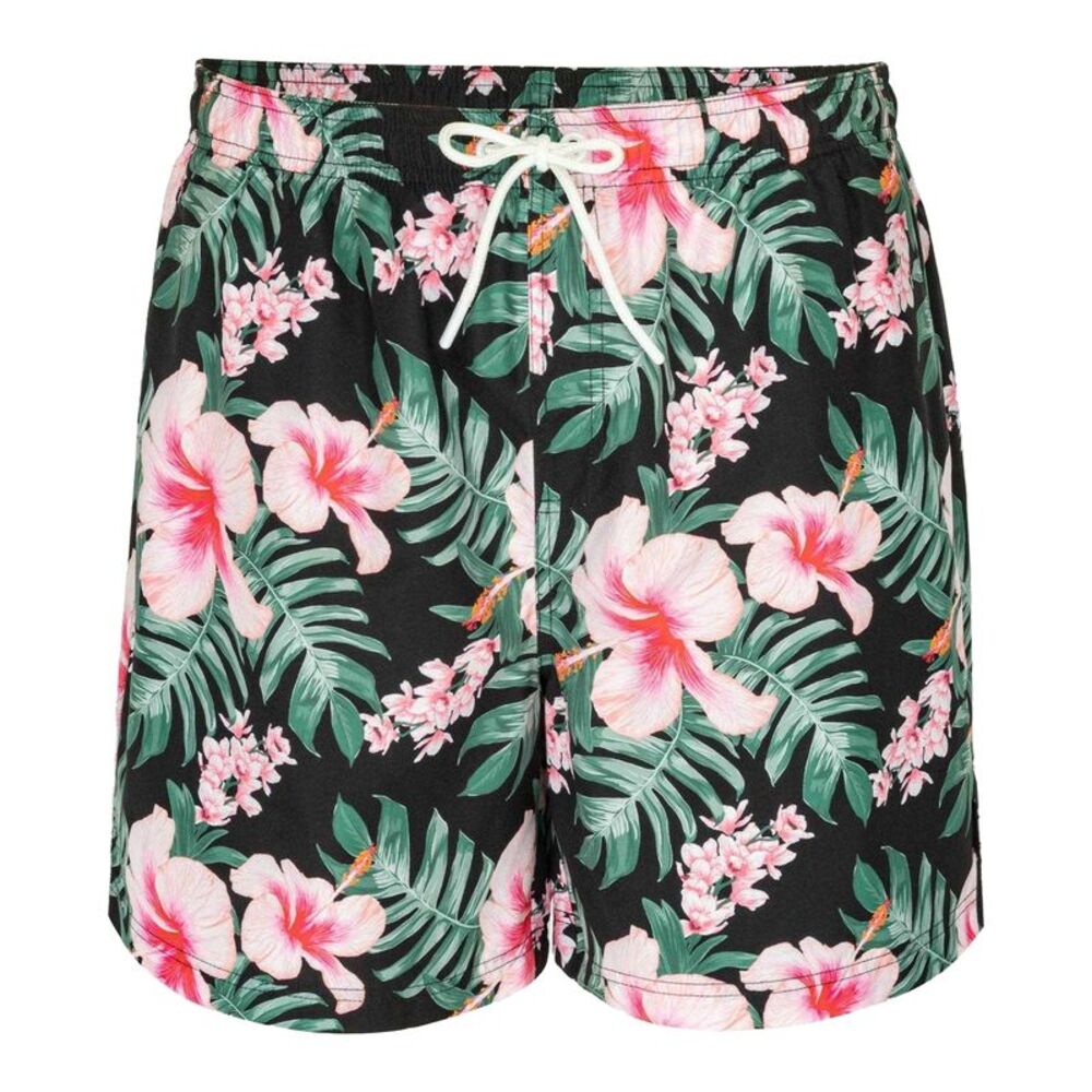Hot Tuna Mens Tropical Floral Swim Shorts / Pink